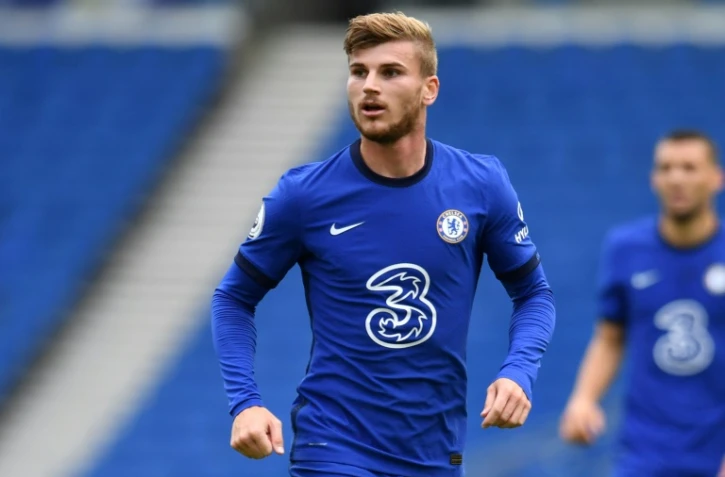 Le nouvel attaquant allemand de Chelsea Timo Werner à Brighton, le 29 août 2020
