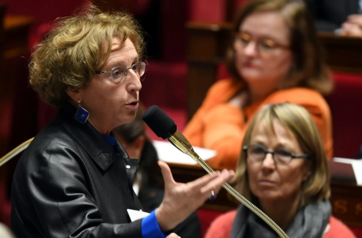 La ministre du Travail  Muriel Pénicaud lors d'une session de Questions au gouvernement à l'Assemblée nationale, le 5 décembre 2017