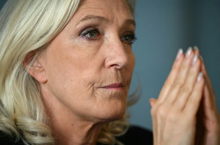 La candidate du Rassemblement national à la présidentielle, Marine Le Pen, le 12 octobre 2026 à Moissac