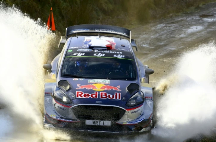 Le Français Sébastien Ogier (M-Sport/Ford) lors du Rallye de Grande-Bretagne, le 27 octobre 2017 à Llangurig au pays de Galles