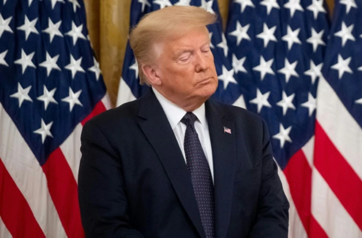 Donald Trump lors d'un discours à la Maison Blanche le 17 juin 2020