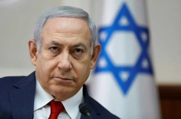 Le Premier ministre israélien Benjamin Netanyahu à la réunion hébdomadaire du conseil des ministres à Jérusalem le 18 novembre 2018