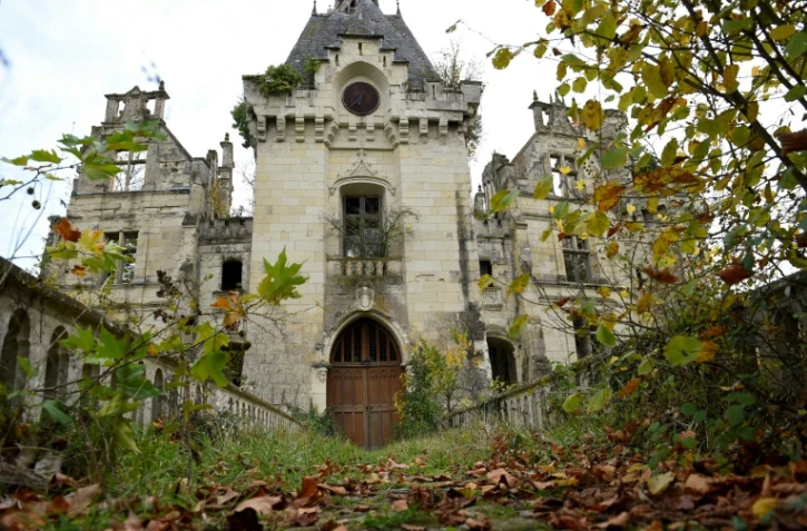 Le château de La Mothe-Chandeniers, le 3 novembre 2017 aux Trois-Moutiers, dans le Poitou