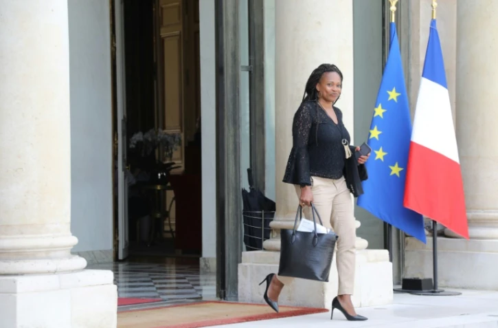 Laura Flessel à sa sortie du palais de l'Elysée après la réunion ministérielle hebdomadaire, le 28 août 2017 à Paris