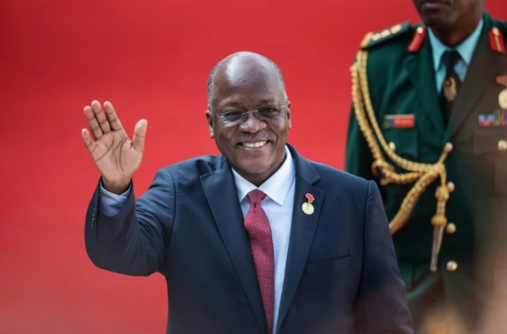 John Magufuli à Pretoria lors d'une visite en Afrique du Sud, le 25 mai 2019