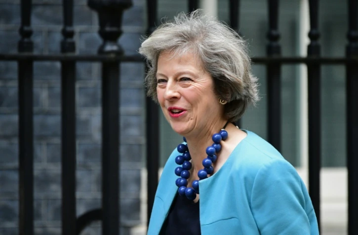 Theresa May à son arrivée à une réunion du gouvernement au 10 Downing Street le 27 juin 2016 à Londres 