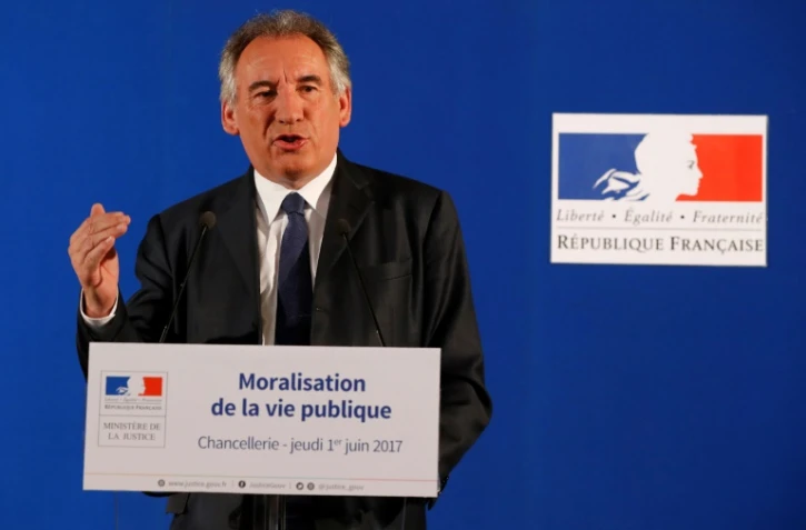 Le garde des Sceaux François Bayrou, le 1er juin 2017 à Paris
