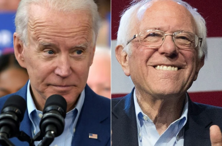 Joe Biden et Bernie Sanders 