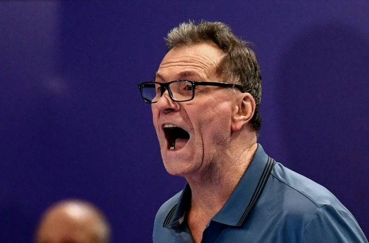 L'entraîneur des Bleues Olivier Krumbholz lors de la qualification en finale de l'Euro le 14 décembre 2018