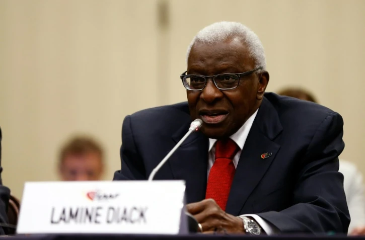 Lamine Diack, alors président de l'IAAF lors de 196e réunion du Conseil de l'IAAF, le 20 juillet 2014 à Eugene (Oregon)   