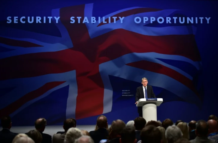 Le ministre des Affaires étrangères Philip Hammond lors du congrès annuel des Conservateurs à Manchester le 4 octobre 2015