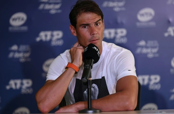 Rafael Nadal lors d'une conférence de presse au tournoi d'Acapulco, au Mexique, le 24 février 2020