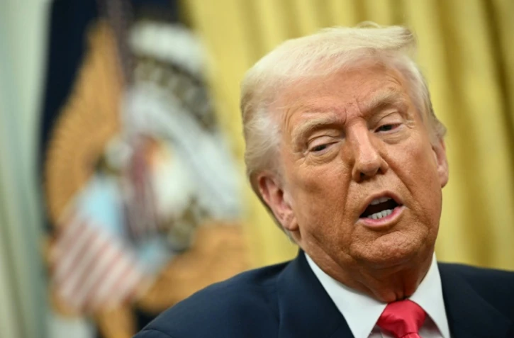 Le président américain Donald Trump, le 6 mars 2025 dans le Bureau ovale