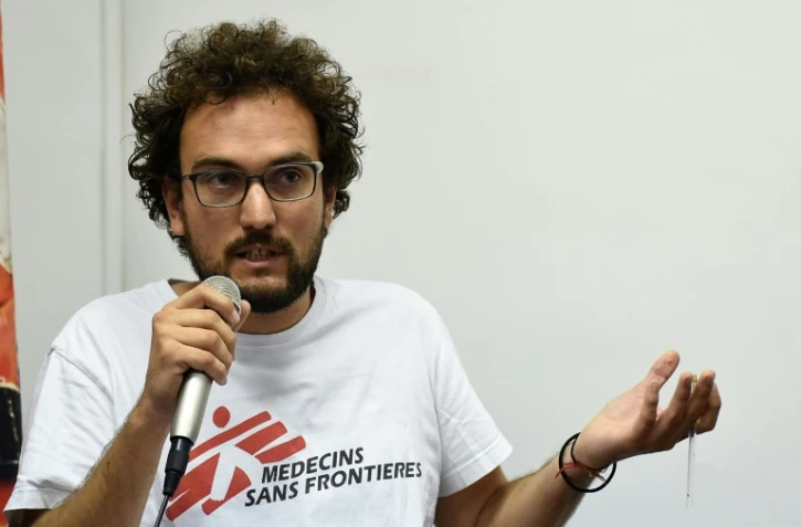 Aloys Vimard, coordinateur de Médecins sans frontières à bord de l'Aquarius, à Marseille le 1er août 2018