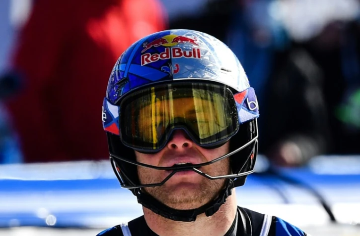 La déception du Français Alexis Pinturault, seulement 7e du slalom des Mondiaux, le 21 février 2021 à Cortina d'Ampezzo