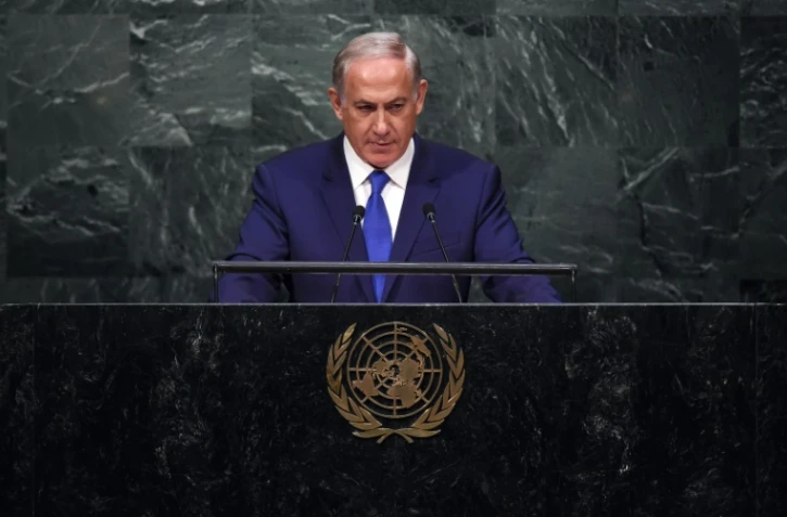Le silence du Premier ministre israélien Benjamin Netanyahu à la tribune de l'ONU à New York, le 1er octobre 2015