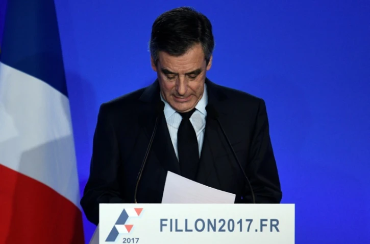 Le candidat LR à la présidentielle François Fillon, le 6 février 2017, lors de sa conférence de presse à Paris