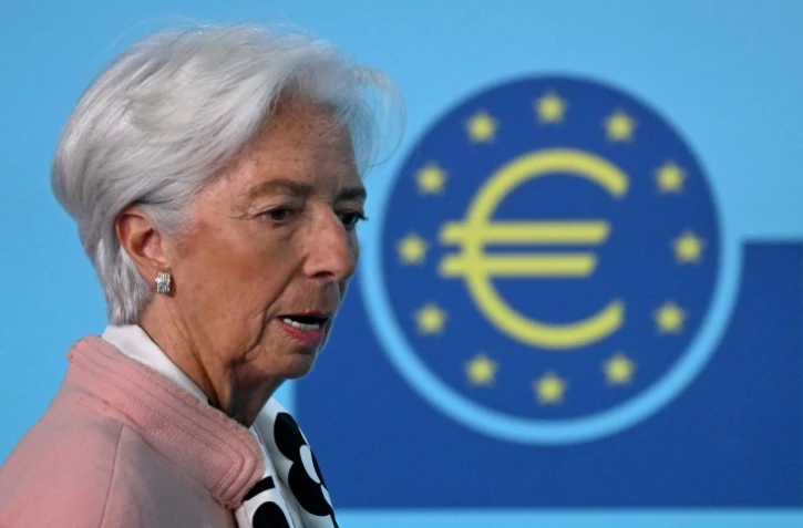 La présidente de la BCE, Christine Lagarde, le 17 avril 2025 à Francfort, en Allemagne