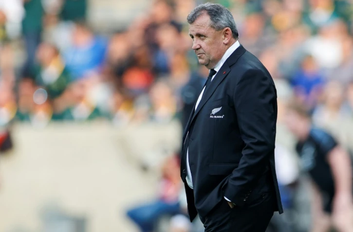 Le sélectionneur néo-zélandais Ian Foster lors du match de Rugby Championship contre l'Afrique du Sud, le 6 août 2022 à Mbombela