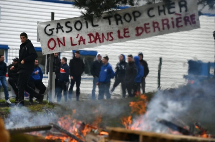Manifestation le 15 mars 2022 devant le dépôt pétrolier de Brest
