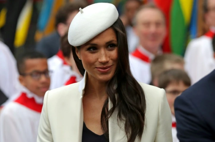 Meghan Markle à l'abbaye de Westminster à Londres, le 12 mars 2018