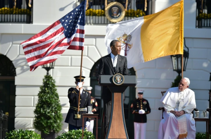 Barack Obama et le pape François, à la Maison Blanche, le 23 septembre 2015