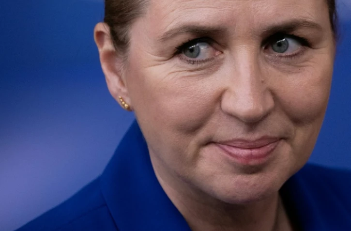 La Première ministre danoise Mette Frederiksen arrive au siège de l'UE à Bruxelles le 19 mars 2026 pour un sommet européen