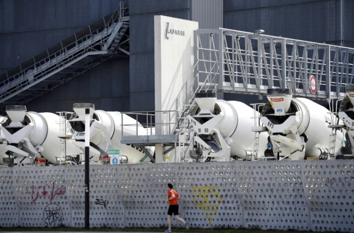 Usine de ciment du groupe franco-suisse LafargeHolcim le 7 avril 2014 Ă Paris