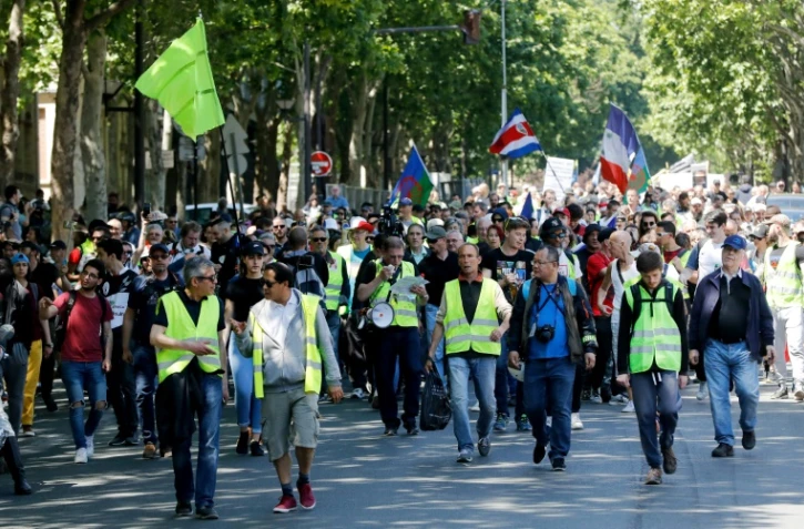 Des "gilets jaunes" manifestent à paris, le 1er juin 2019 à Paris