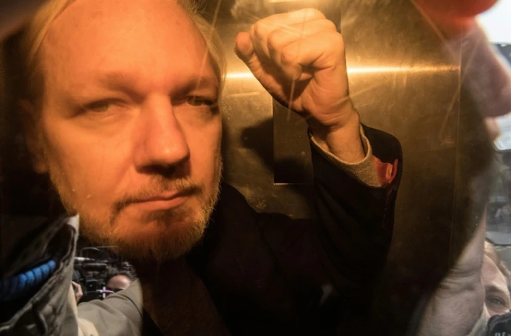 Julian Assange arrive au tribunal de Londres le 1er mai 2019