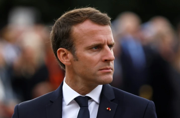 Emmanuel Macron aux commémorations de l'Appel du 18 juin au Mont-Valérien