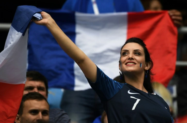 Avant le quart de finale de Coupe du monde de football entre la France et l'Uruguay, à Nizhny Novgorod le 6 juin 2018