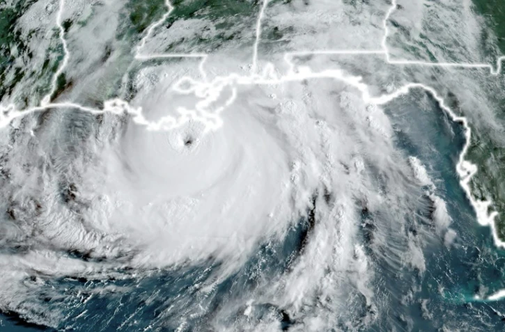 L'ouragan Ida près des côtes de Louisiane, le 29 août 2021