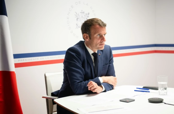 Emmanuel Macron lance un appel pressant à la vaccination depuis le fort de Brégançon, photo prise le 14 mai 2021