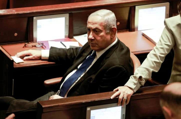 L'ancien Premier ministre israélien Benjamin Netanyahu assiste à une réunion à la Knesset (arlement), à Jérusalem, le 30 juin 2022
