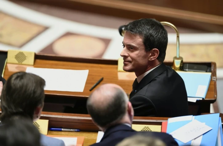 Le Premier ministre Manuel Valls lors des questions au gouvernement le 22 mars 2016 à l'Assemblée nationale à Paris