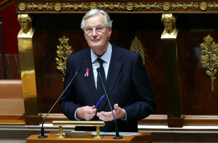 Le Premier ministre Michel Barnier lors de sa déclaration de politique générale à l'Assemblée nationale, le 1er octobre 2024
