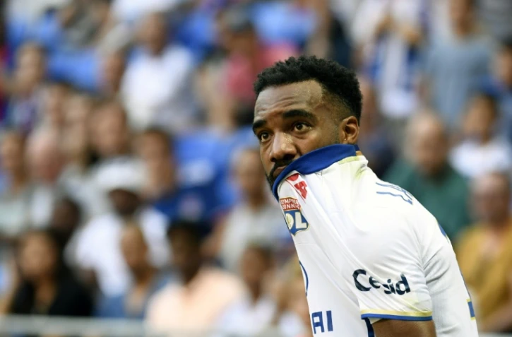 L'attaquant de Lyon Alexandre Lacazette en L1 face aux Girondins de Bordeaux, le 10 septembre 2016 au Parc OL