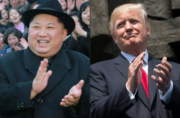 Kim Jong Un et Donald Trump dans un montage réalisé le 9 mars. Les deux hommes doivent se rencontrer d'ici fin mai