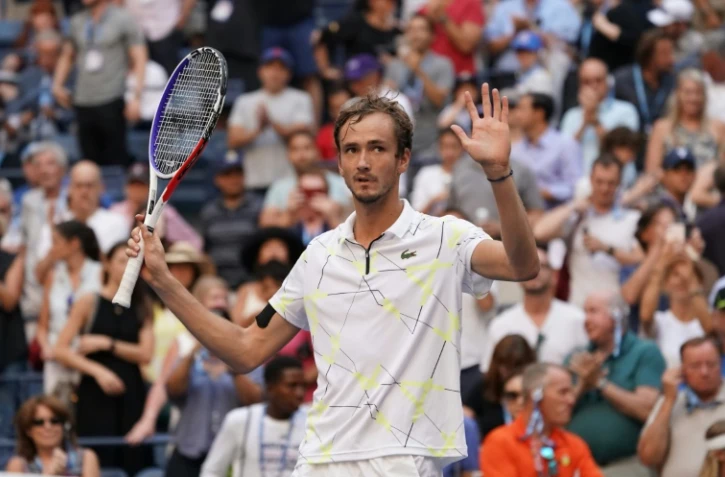 Le Russe Daniil Medvedev se qualifie pour les demi-finales de l'US Open le 3 septembre 2019