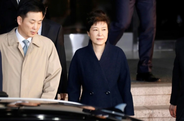 L'ex-présidente sud-coréenne Park Geun-Hye le 22 mars 2017 à Séoul