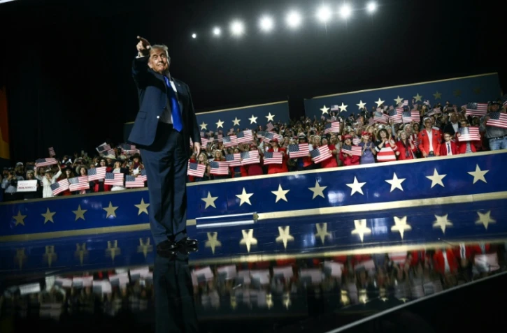 Donald Trump lors de la convention républicaine au American Airlines Center de Dallas, au Texas, le 9 septembre 2026