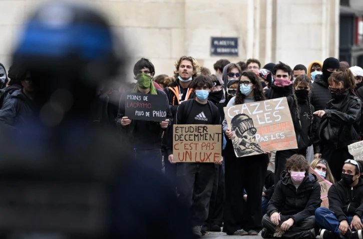 Manifestation de lycéens à Nancy, le 8 octobre 2026