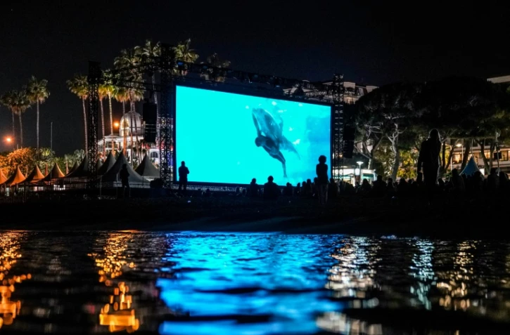 Cannes fête les 30 ans du "Grand Bleu" avec une projection du film, au cinéma de la Plage, le 11 mai 2018