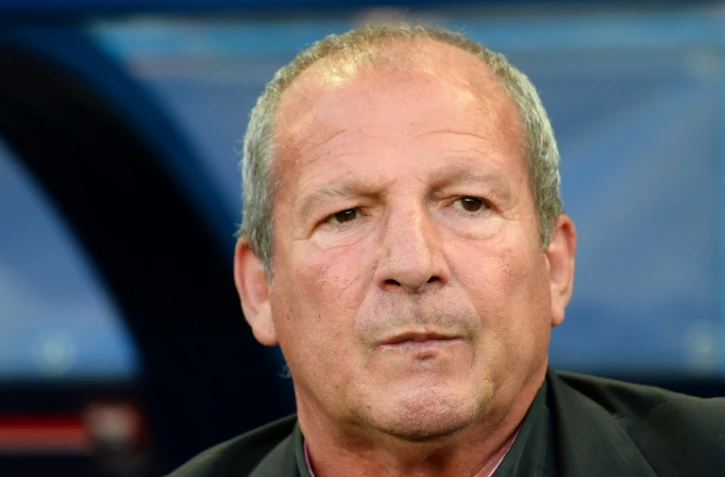 Rolland Courbis lors de la défaite à domicile de Caen 1-0 face à Bordeaux en dernière journée de L1 le 24 mai 2019
