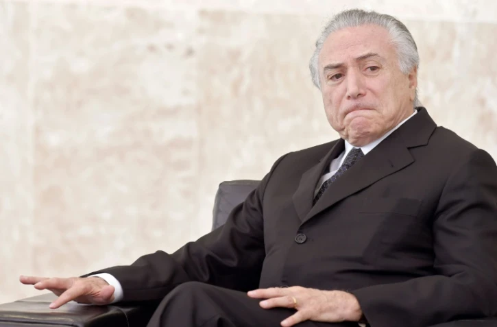 Le président brésilien par intérim Michel Temer, à Brasilia le 25 mai 2016