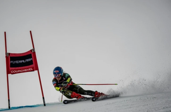 La skieuse américaine Mikaela Shiffrin lors du slalom géant de Courchevel, le 17 décembre 2019