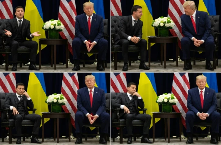 Le président américain Donald Trump et son homologue ukrainien Volodymyr Zelensky, lors d'une rencontre à New York le 25 septembre 2019