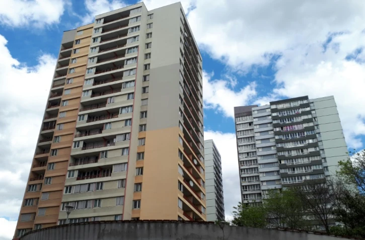 Photo prise le 27 avril 2018 de la cité de La Capsulerie à Bagnolet (Senie-Saint-Denis)