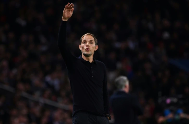 L'entraîneur du Paris-SG, Thomas Tuchel, lors du match de phase de groupes de la Ligue des champions face à Naples, au Parc des Princes, le 24 octobre 2018